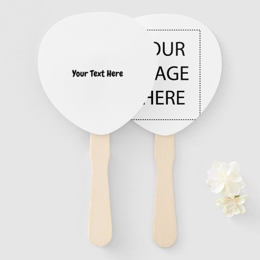 Benutzerdefinierter Text Fächer (Vorne und Hinten)