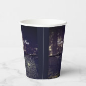 Benutzerdefinierter Text/ Fall Spooky Forest Creep Pappbecher (Rechts)