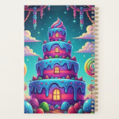 Benutzerdefinierter Text Fantasy Sweet Treat Tower Planer (Rückseite)
