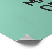 Benutzerdefinierter Text & Farbe Kampfsport Poster (Ecke)