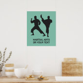 Benutzerdefinierter Text & Farbe Kampfsport Poster (Küche)