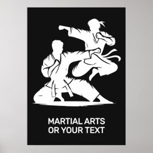 Benutzerdefinierter Text & Farbe Kampfsport Poster