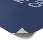 Benutzerdefinierter Text & Farbe Kampfsport Poster (Ecke)