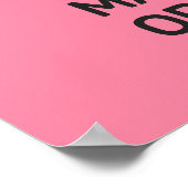 Benutzerdefinierter Text & Farbe Kampfsport Poster (Ecke)