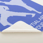 Benutzerdefinierter Text & Farbe Kampfsport Sherpadecke (3/4)