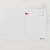 Benutzerdefinierter Text/FarbTrump '24 Foto Rot We Postkarte (Rückseite)