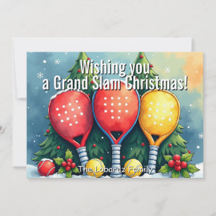 🎾🎄Benutzerdefinierter Text, Feiertagskarte