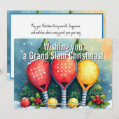 🎾🎄Benutzerdefinierter Text, Feiertagskarte (Vorne/Hinten)