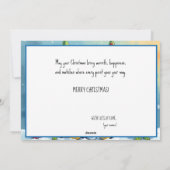 🎾🎄Benutzerdefinierter Text, Feiertagskarte (Rückseite)