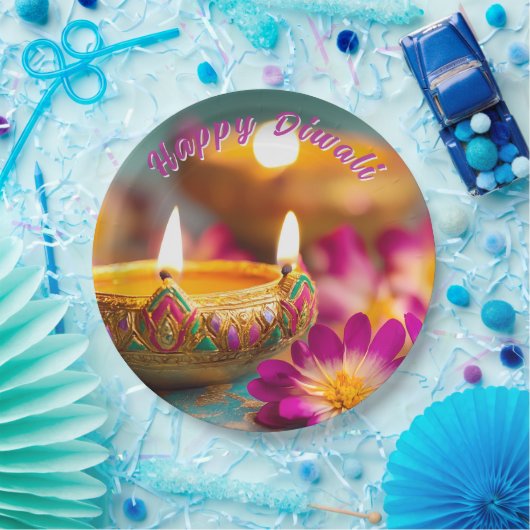 Benutzerdefinierter Text, festes Flickwerk Pappteller (Party)