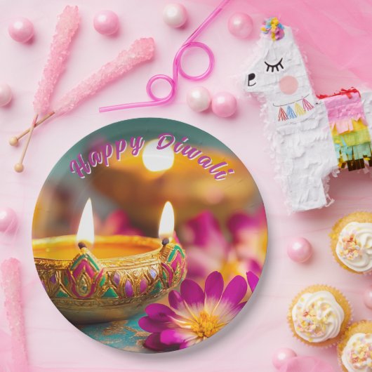 Benutzerdefinierter Text, festes Flickwerk Pappteller (Party)