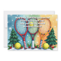 🎾🎄Benutzerdefinierter Text, Festiver Dreier-Sch