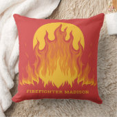 Benutzerdefinierter Text-Firefighter Kissen (Decke)