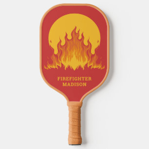 Benutzerdefinierter Text-Firefighter Pickleball Schläger