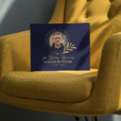 Benutzerdefinierter Text Foto Gedenk Funeral Blume Gästebuch