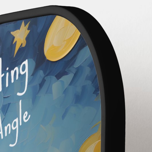 🐕 benutzerdefinierter Text, französischer Welpe Pickleball Schläger (Linke Seite)