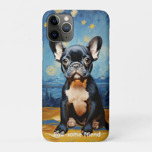 🐕 benutzerdefinierter Text, Frenchie-Welpe Case-Mate iPhone Hülle