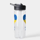 Benutzerdefinierter Text Frieden für die Ukraine Trinkflasche (Rechts)