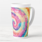 Benutzerdefinierter Text/ Fun 60er Gefärbte Krawat Milchtasse (Rechte Ecke)