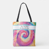 Benutzerdefinierter Text/ Fun 60er Gefärbte Krawat Tasche (Rückseite)