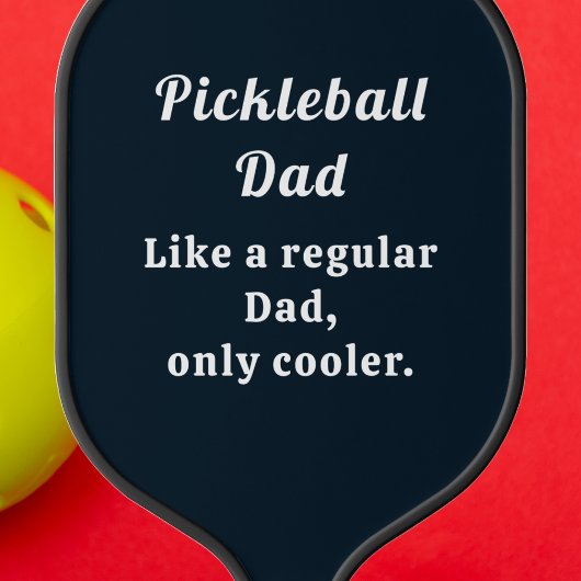 Benutzerdefinierter Text-Funny-Vater Pickleball Schläger