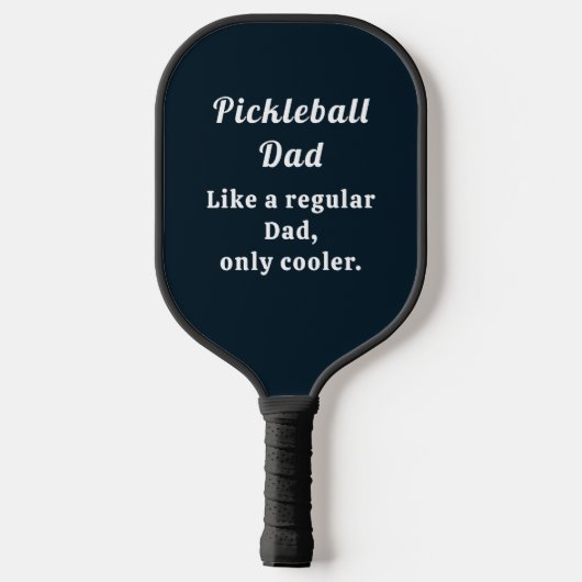 Benutzerdefinierter Text-Funny-Vater Pickleball Schläger (Rückseite)