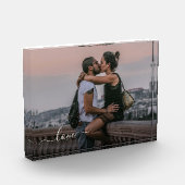 Benutzerdefinierter Text für Bilder und einfache L Fotoblock (Links)