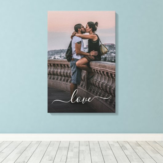 Benutzerdefinierter Text für Bilder und einfache L Leinwanddruck (Insitu (Holzboden))