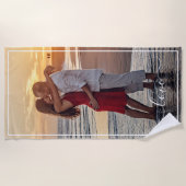 Benutzerdefinierter Text für Bilder und einfache L Strandtuch (Vorderseite)