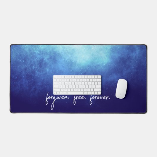 Benutzerdefinierter Text für Coole moderne Christl Schreibtischunterlage (Tastatur & Maus)