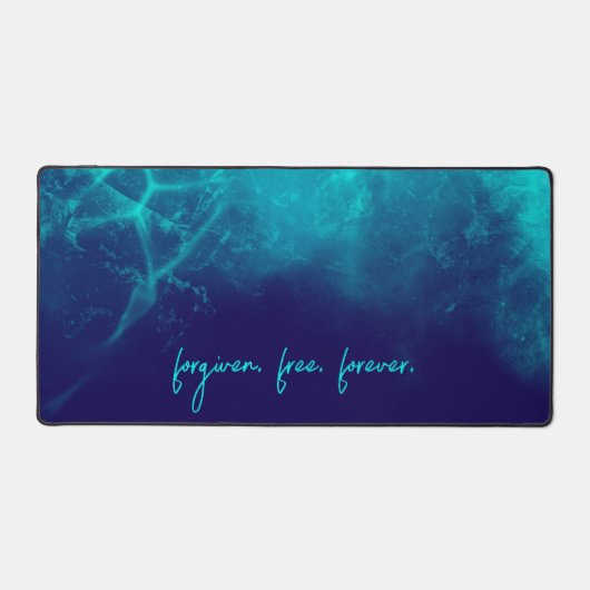 Benutzerdefinierter Text für Coole moderne Christl Schreibtischunterlage (Vorderseite)