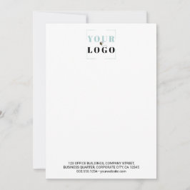 Benutzerdefinierter Text für das Firmenlogo in Sch Mitteilungskarte