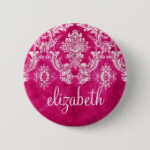 Benutzerdefinierter Text für das Muster des rosa G Button (Vorderseite)