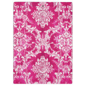 Benutzerdefinierter Text für das Muster des rosa G Klemmbrett (Rückseite)