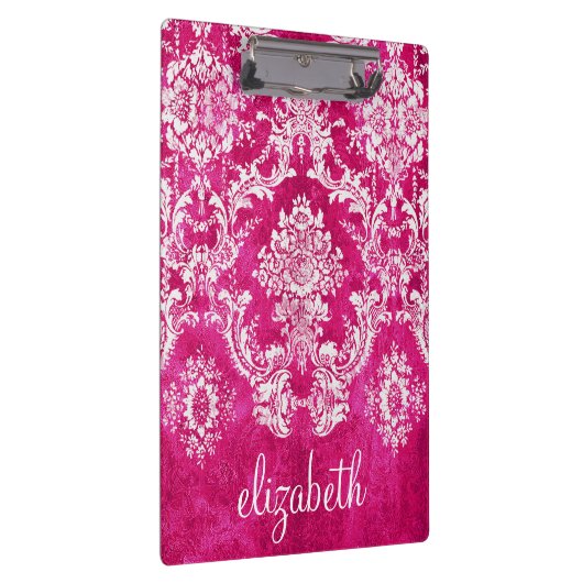 Benutzerdefinierter Text für das Muster des rosa G Klemmbrett (Rechts)