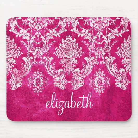 Benutzerdefinierter Text für das Muster des rosa G Mousepad (Vorne)