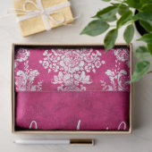 Benutzerdefinierter Text für das Muster des rosa G Seidenpapier (Geschenk)