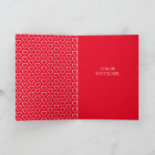 Benutzerdefinierter Text für das Muster eines Herz Karte (Innenseite)