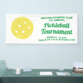 Benutzerdefinierter Text für das Pickleball-Turnie Banner (Messe)