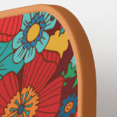 Benutzerdefinierter Text für das Retro-Boho-Chic-M Pickleball Schläger (Linke Seite)