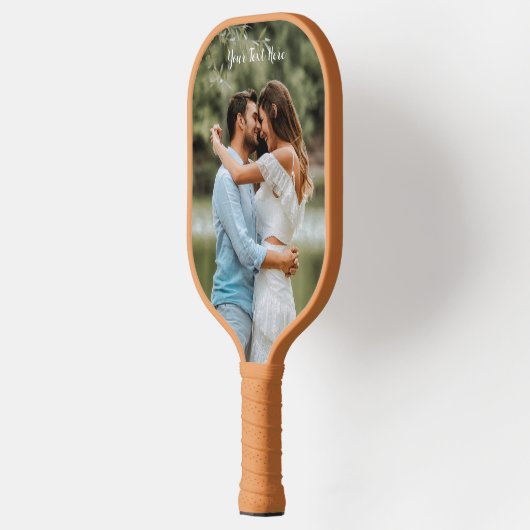 Benutzerdefinierter Text für das vertikale Foto Pickleball Schläger (Links)