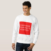 Benutzerdefinierter Text für den Foto Personalisie Sweatshirt (Vorne ganz)