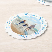 Benutzerdefinierter Text für den Foto Untersetzer (angewinkelt)