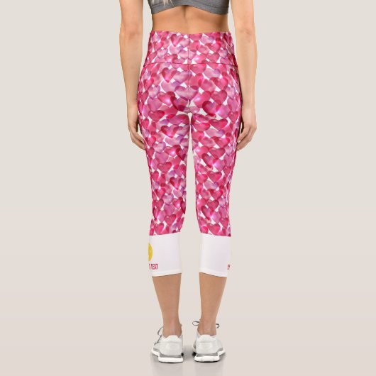 Benutzerdefinierter Text für den Print-Valentinsta Capri Leggings (Rückseite)