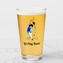 Benutzerdefinierter Text für den weiblichen Tennis