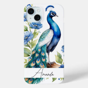 Benutzerdefinierter Text für die blaue Flora Case-Mate iPhone Hülle