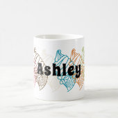 Benutzerdefinierter Text für die farbige Kontur vo Kaffeetasse (Mittel)