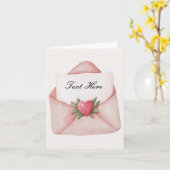 Benutzerdefinierter Text für die Herz-Liebe Karte (Gelbe Blume)