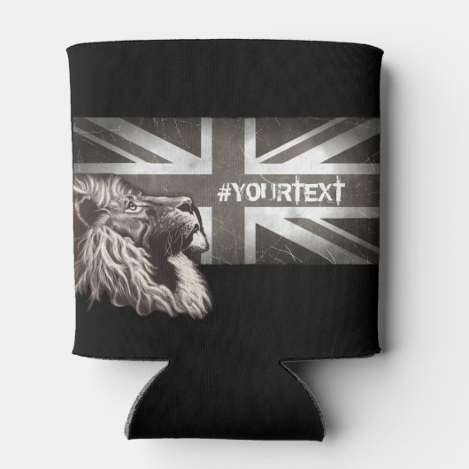 Benutzerdefinierter Text für die Maus mit schwarze Dosenkühler (Rückseite)