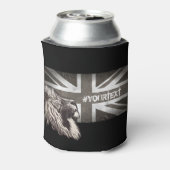 Benutzerdefinierter Text für die Maus mit schwarze Dosenkühler (Kanne Rückseite)